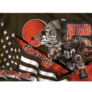 Cleveland Browns Football Flag 3x5 Feet Grommets Fast Same Day Shipping